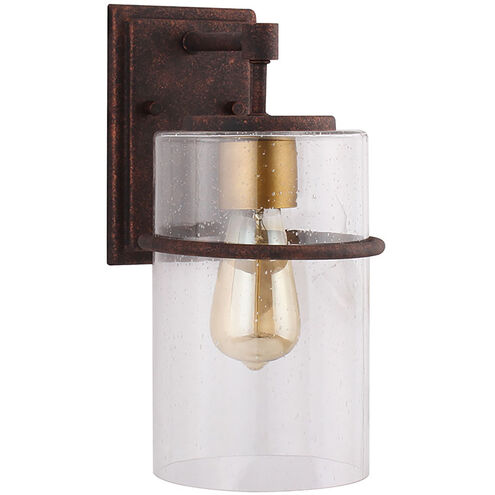 Brandel 1 Light 13 inch Rust Outdoor Wall Sconce