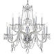 Traditional Crystal 12 Light 31 inch Polished Chrome Chandelier Ceiling Light in Clear Italian