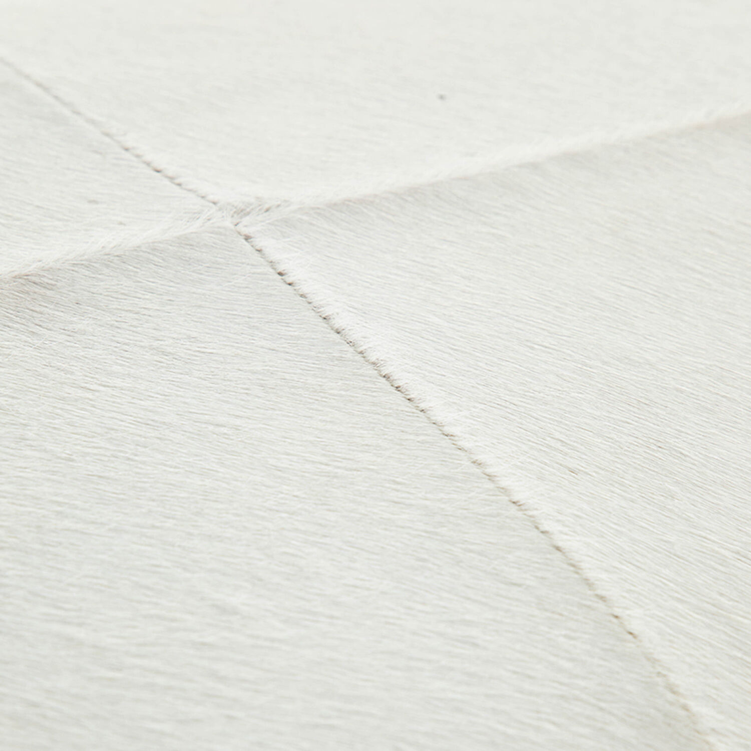 Connelly 19 inch Royale Leaf / Natural Ivory Hide Ottomans Stool