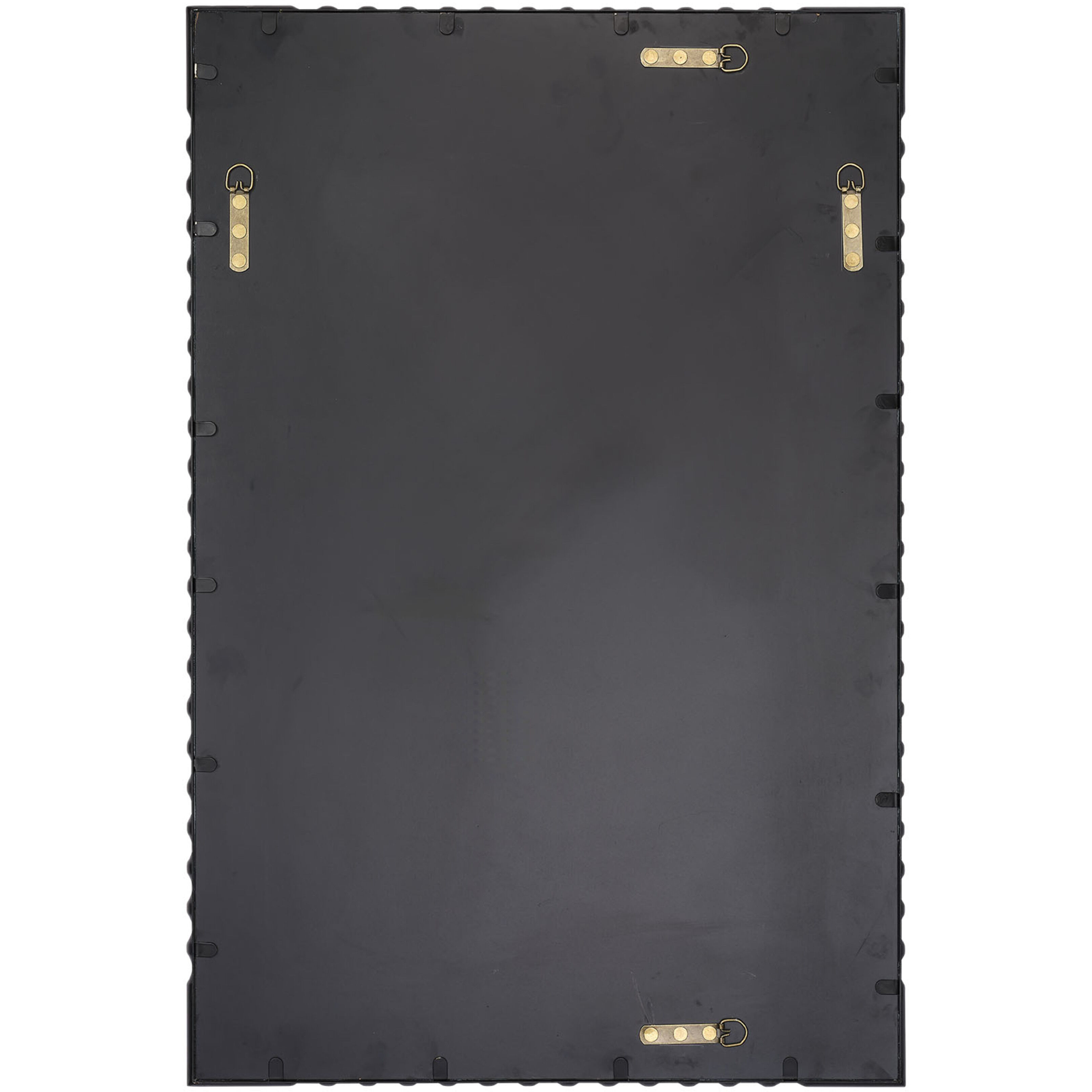 Particle 36 X 24 inch Satin Black Metal Mirror