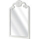 Terry 36.5 X 25 inch White with Mirror Wall Mirror