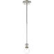Lansdale 1 Light 5 inch Brushed Nickel Single Pendant Ceiling Light, Single