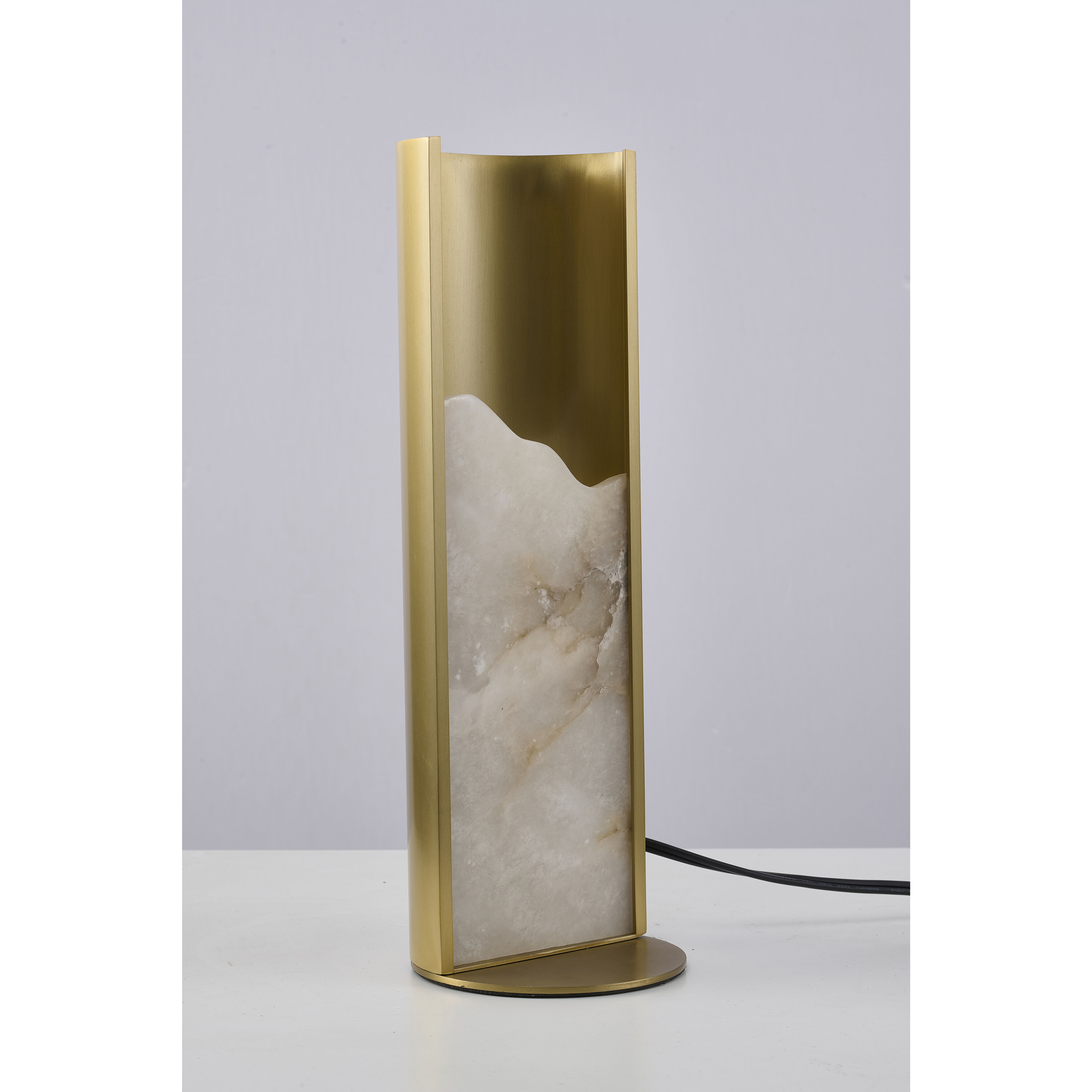 Canada 14 inch 5 watt Satin Brass Table Lamp Portable Light