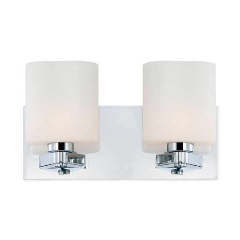 Yan 2 Light 12.5 inch Chrome Vanity Light Wall Light