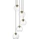 Baxter 5 Light 18 inch Satin Gold Pendant Ceiling Light