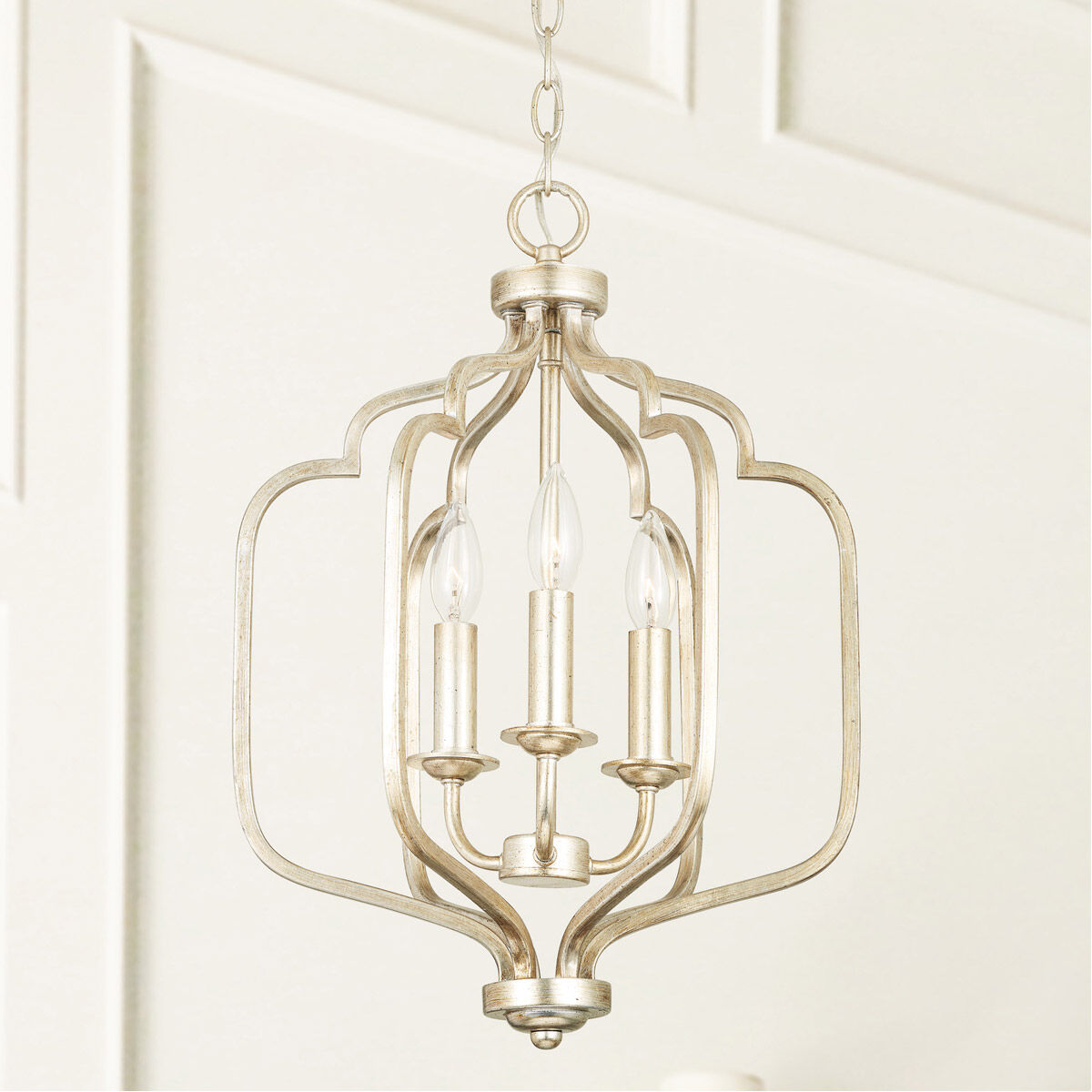 Ophelia 3 Light 14 inch Winter Gold Foyer Ceiling Light