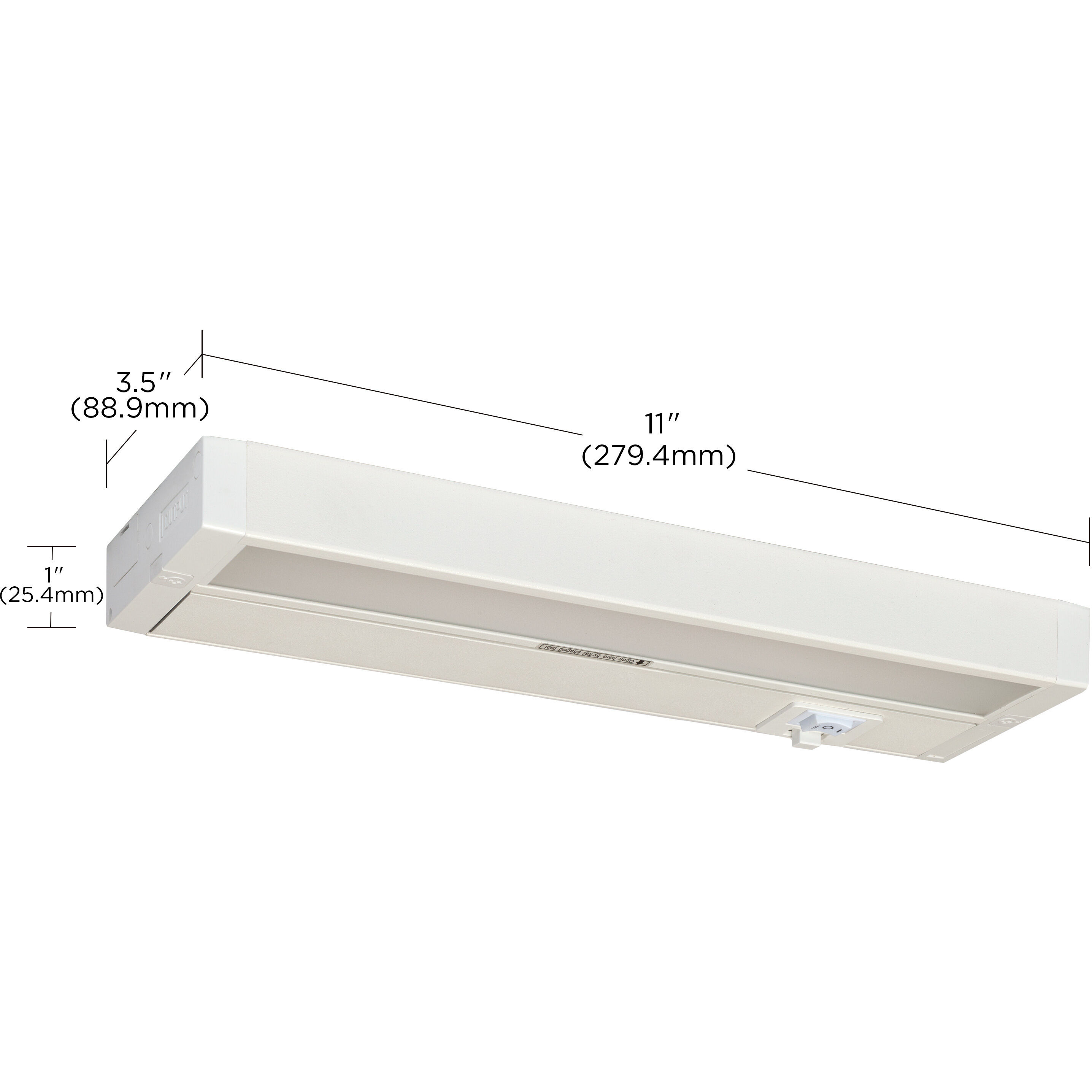 CounterQuick 120 LED 11 inch White Under Cabinet & Cove, Linear Strip