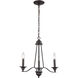 Farmington 3 Light 18 inch Oil Rubbed Bronze Chandelier Ceiling Light