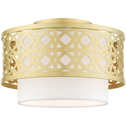 Calinda 1 Light 12 inch Soft Gold Semi Flush Ceiling Light