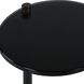 Steward 23.25 X 9.5 inch Black Marble and Black Glass with Brushed Brass Drink Table