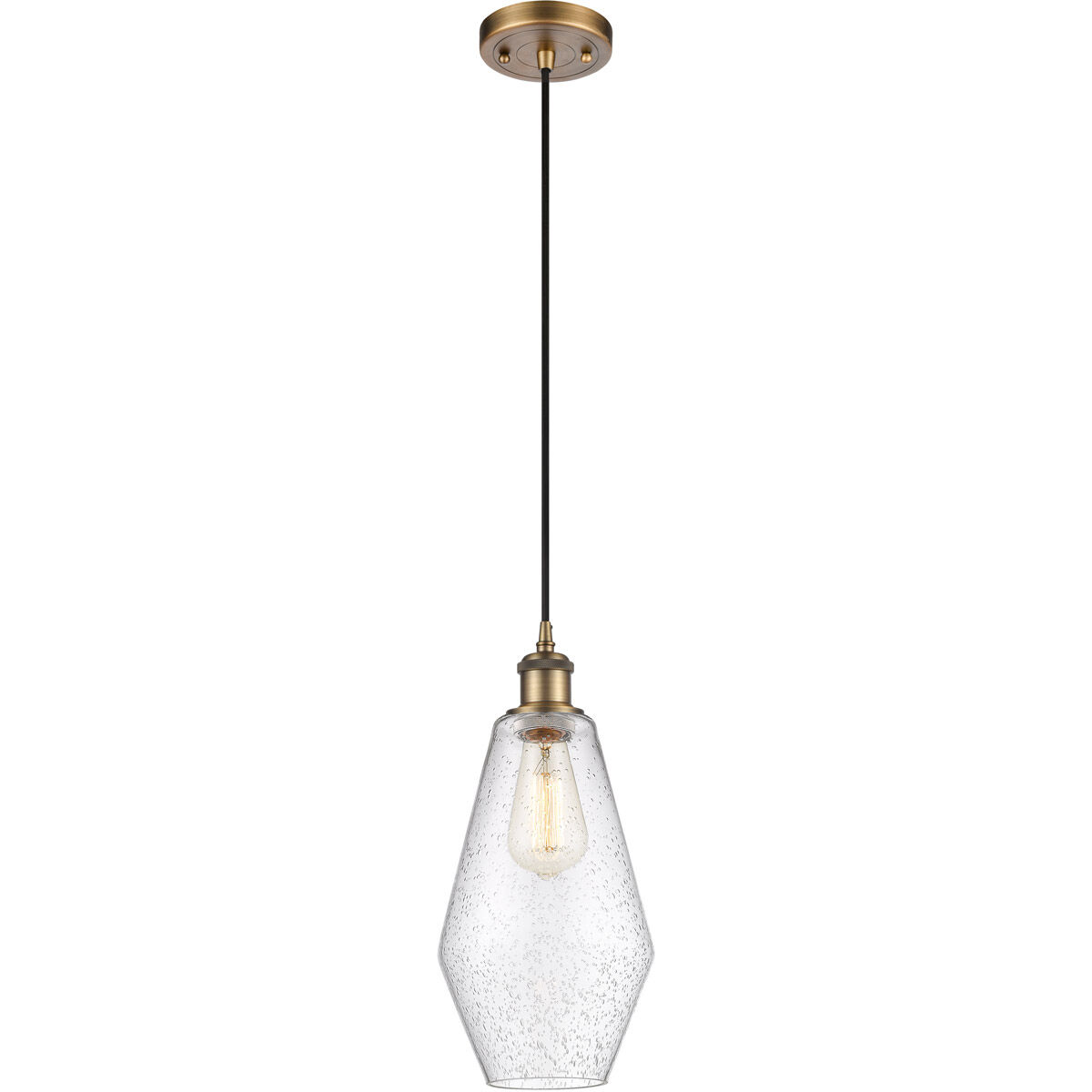 Ballston Cindyrella 1 Light 7 inch Brushed Brass Mini Pendant Ceiling Light