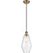 Ballston Cindyrella LED 7 inch Brushed Brass Mini Pendant Ceiling Light