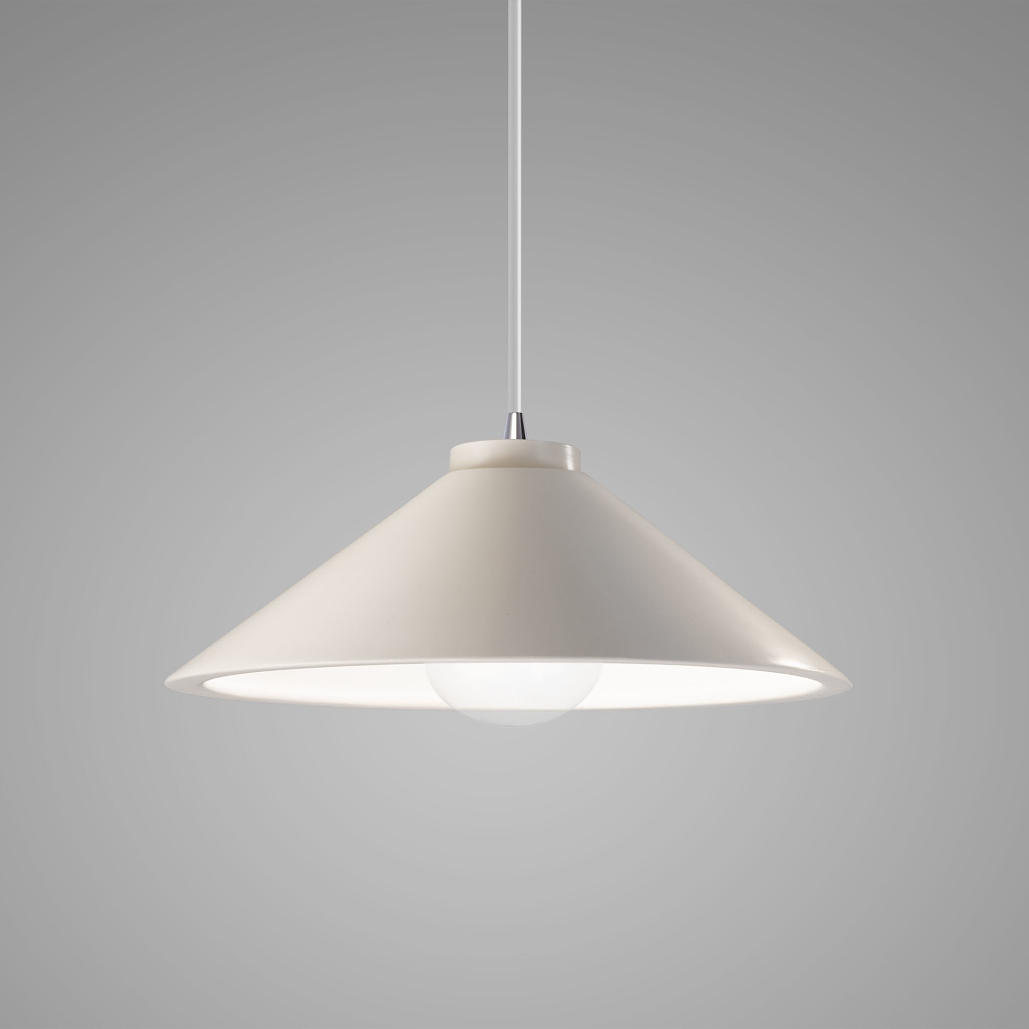 Radiance Collection 1 Light 11.75 inch Matte White with Polished Chrome Pendant Ceiling Light