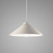 Radiance Collection 1 Light 12 inch Matte White with Polished Chrome Pendant Ceiling Light