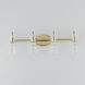 Ava 4 Light 30.7 inch Natural Aged Brass Bath Vanity Wall Light