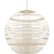 Lapsley 1 Light 34 inch Vanilla/White Orb Chandelier Ceiling Light
