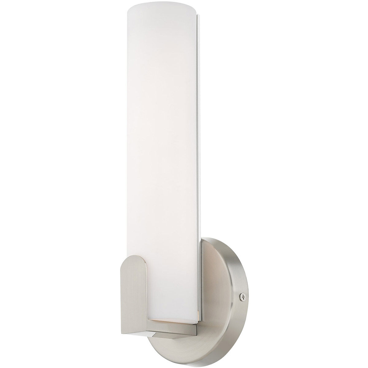 Lund LED 4 inch Brushed Nickel ADA ADA Wall Sconce Wall Light