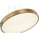 Canada LED 24 inch Brass LED Chandelier Ceiling Light
