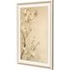 Florals Collection Angled Profile Champagne Gold Framed Art