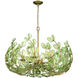 Bridget 6 Light 28.25 inch Soft Gold Chandelier Ceiling Light in Green