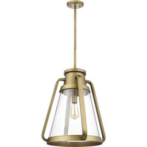 Everett 1 Light 18 inch Natural Brass Pendant Ceiling Light