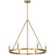 Dutton 6 Light 27.75 inch Signature Brass Chandelier Ceiling Light