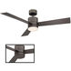 Axis 52 inch Bronze Downrod Ceiling Fan in 3000K, Smart Ceiling Fan