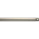 Independence Brushed Nickel Fan Down Rod, 12 inch