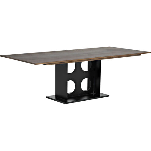 Cameron 95 X 42 inch Matte Black Dining Table