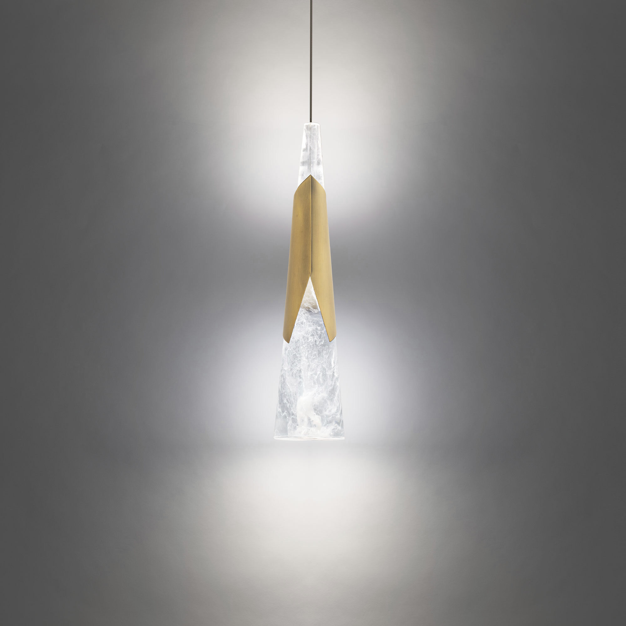 Kilt 1 Light 4 inch Aged Brass Mini Pendant Ceiling Light in 3500K