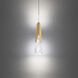 Kilt 1 Light 4 inch Aged Brass Mini Pendant Ceiling Light in 3500K