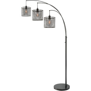 Hamilton 87 inch 40.00 watt Black Arc Lamps Portable Light