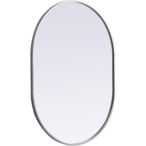 Asha 40 X 30 inch Silver Mirror in 30 x 40