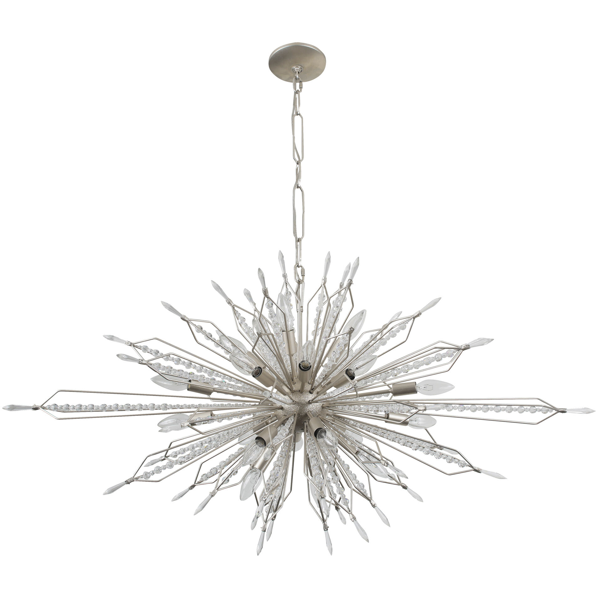 Orbital 20 Light 48 inch Gold Dust Linear Pendant Ceiling Light