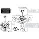 Matthews-Gerbar Bianca Direcional 16 inch Polished Copper with Mahogany Blades Ceiling Fan, Matthews-Gerbar
