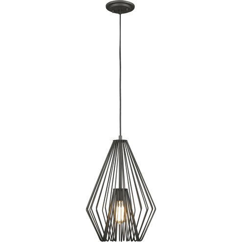 Quintus 1 Light 12.25 inch Bronze Pendant Ceiling Light