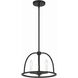 Abbott 3 Light 13.75 inch Black Mini Chandelier Ceiling Light