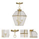 Westover 2 Light 9 inch Polished Brass Outdoor Pendant Lantern