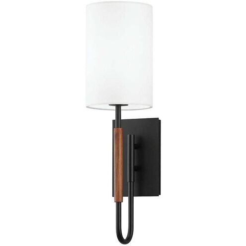 Cosmo 1 Light 6 inch Soft Black Wall Sconce Wall Light