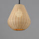 Maldives LED 10.5 inch Black Single Pendant Ceiling Light