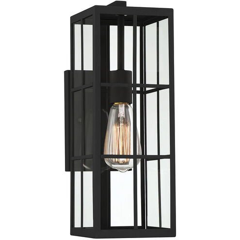 Ericson 1 Light 16 inch Matte Black Outdoor Wall Lantern