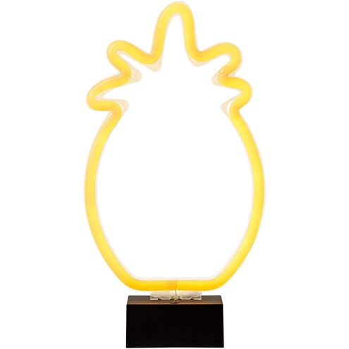 Pineapple 11.75 inch White LED Neon Lamp Portable Light