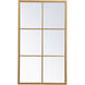 Motif 48 X 28 inch Brass Wall Mirror