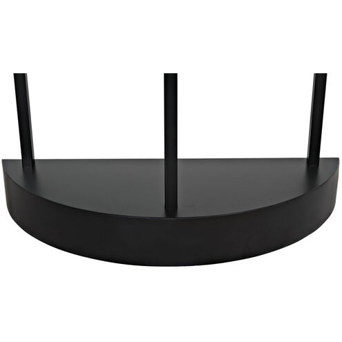 Spago Matte Black Bookcase