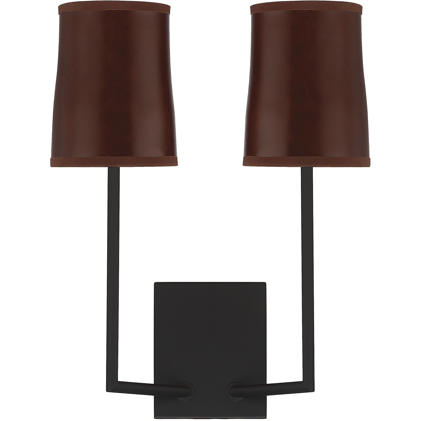 Mission 2 Light 12 inch Matte Black Wall Sconce Wall Light