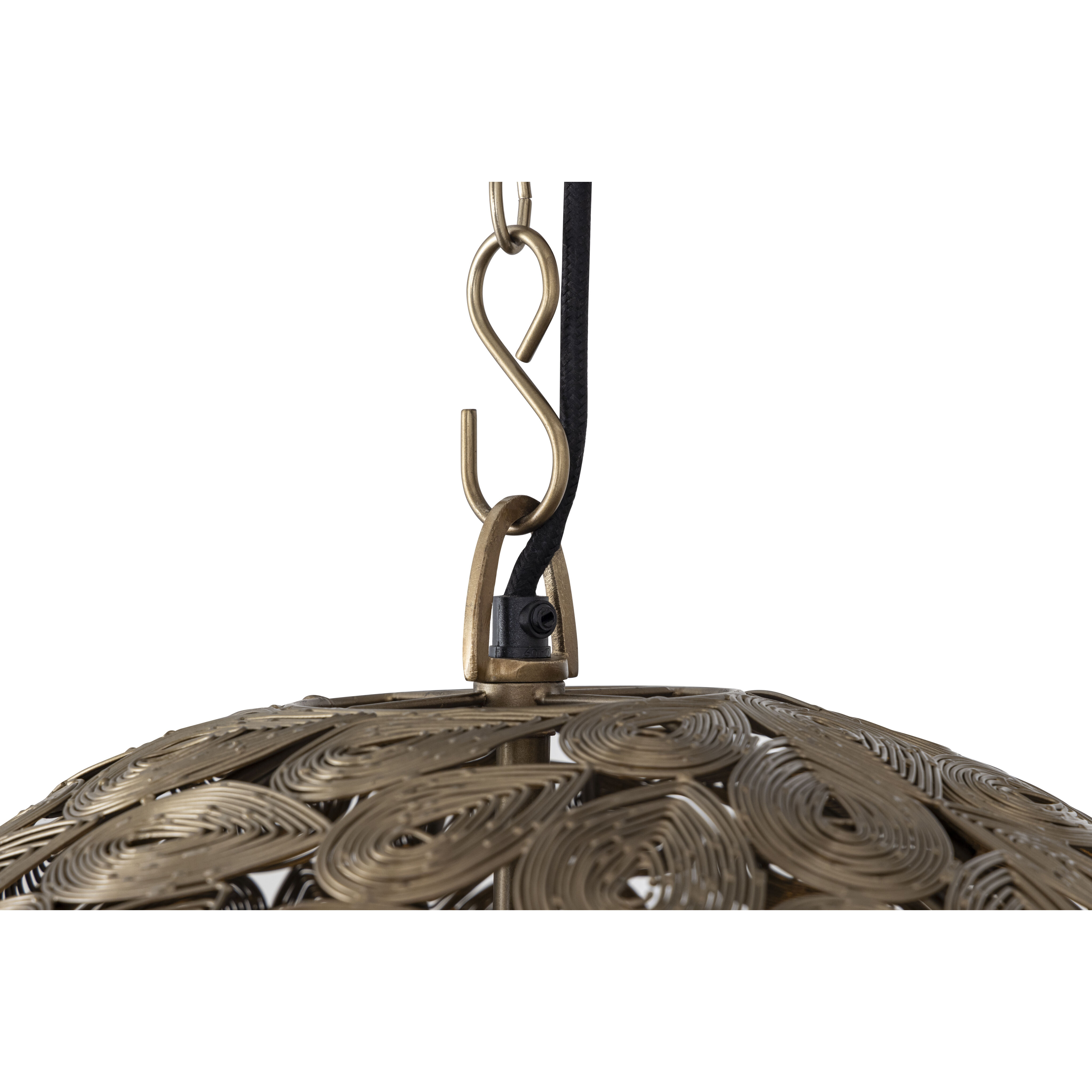 Kora 1 Light 21 inch Antique Brass Pendant Ceiling Light