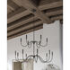 Tirrell 15 Light 45 inch Antique Black Chandelier Ceiling Light, Medium