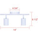 Rexton 2 Light White Track Lighting Ceiling Light