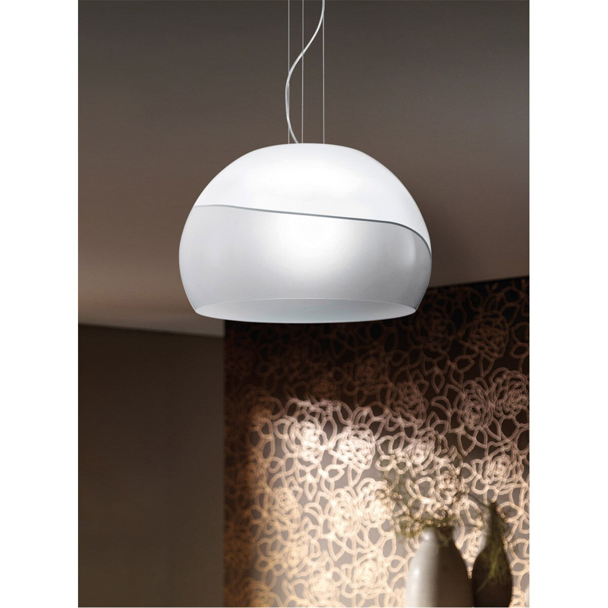 Ontario 1 Light 20 inch White Pendant Ceiling Light 