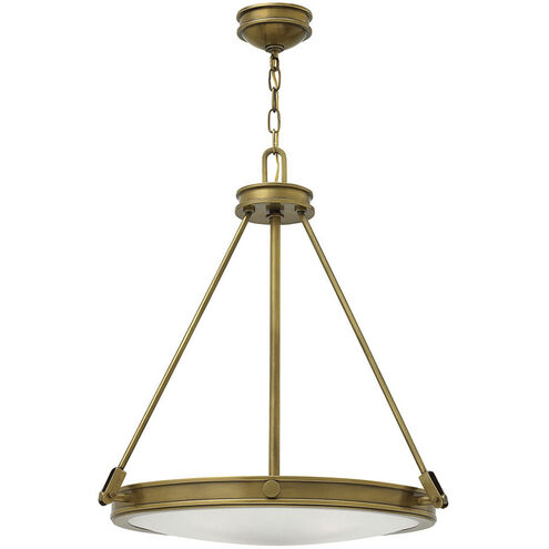 Collier 4 Light 21.5 inch Heritage Brass Indoor Foyer Pendant Ceiling Light